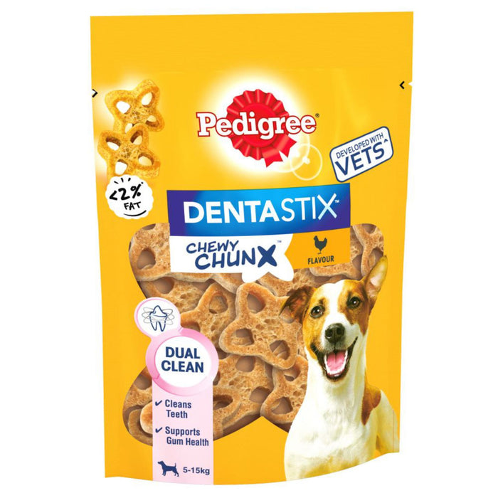 Pedigree Dentastix Chewy Chunx with Chicken Flavour, Dog Dental Treat 68 g (Box of 5)