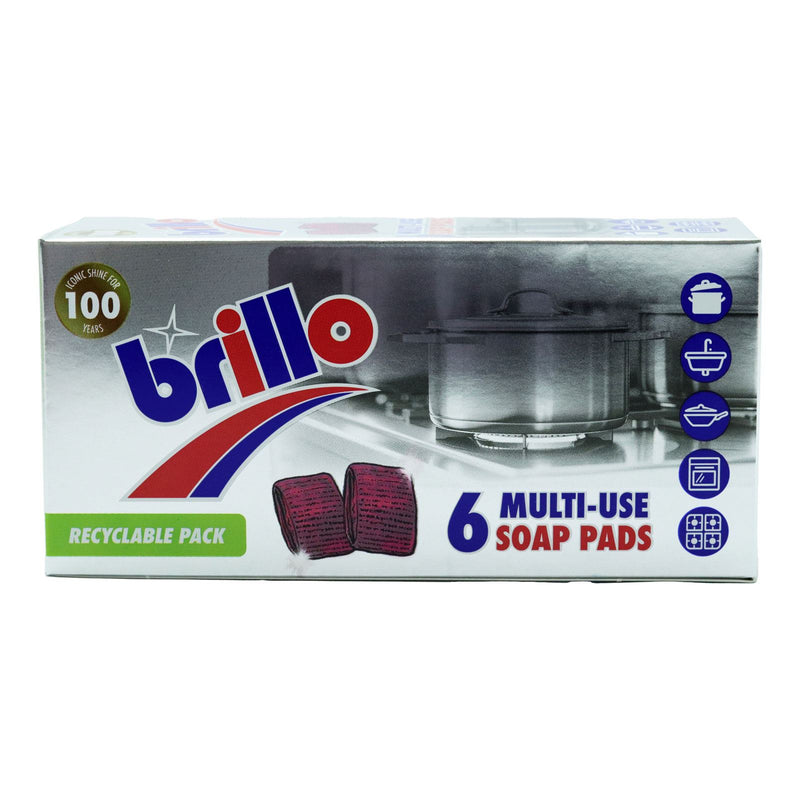 Mr Muscle Brillos Soap Pads 6 Pack