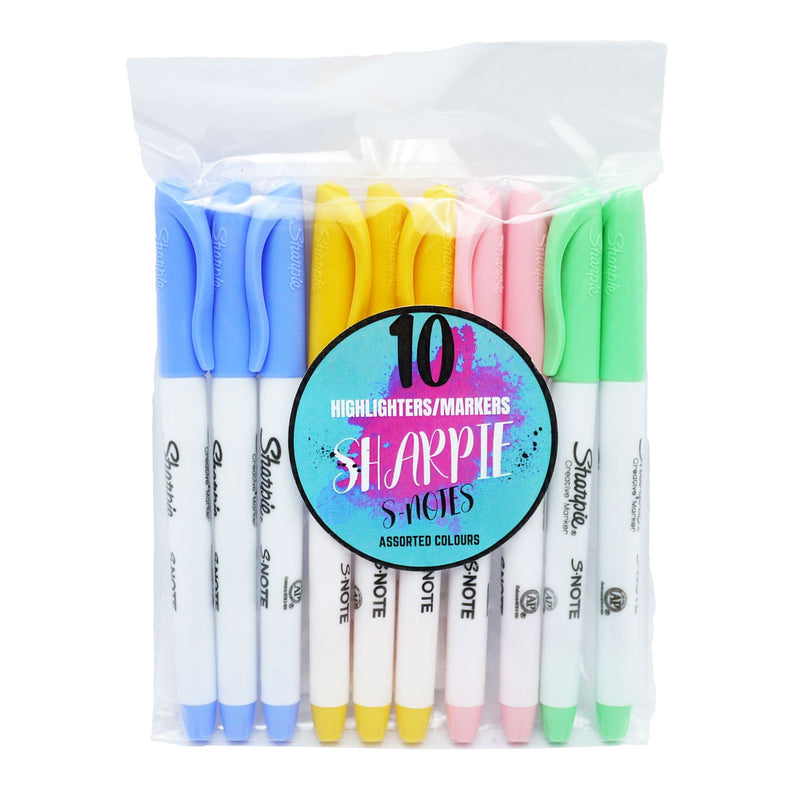Sharpie S-Note Creative Markers  Asst Colours  Pack of 10