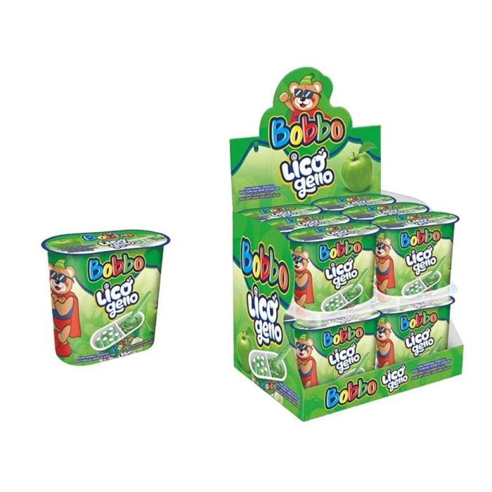 12x Bobbo Lico Gello Apple Dip In Display  45g