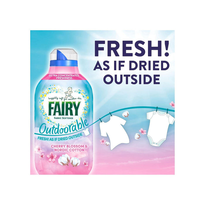 Fairy Outdoorable Fabric Conditioner, Cherry Blossom and Nordic Cotton, 55 Washes