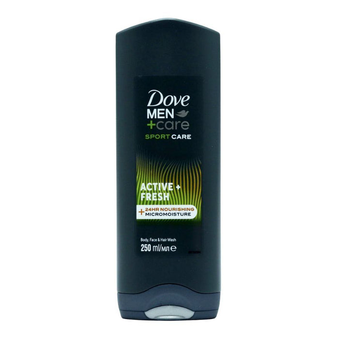 Dove Men+Care Sport Care Active Fresh 3-in-1 Body Wash Shower Gel (225ml)