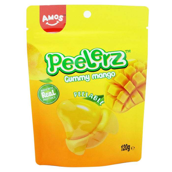 Amos Peelerz Mango Gummy Candy Peelable Gummy Mango Candy 120g