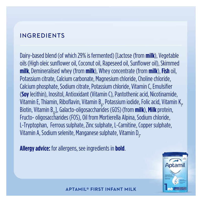 Aptamil 1 First Baby Milk Formula Powder from Birth 800g BBE 25/12/25 - image 2