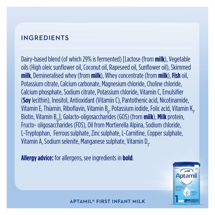 Aptamil 1 First Baby Milk Formula Powder from Birth 800g BB 14/4/2024