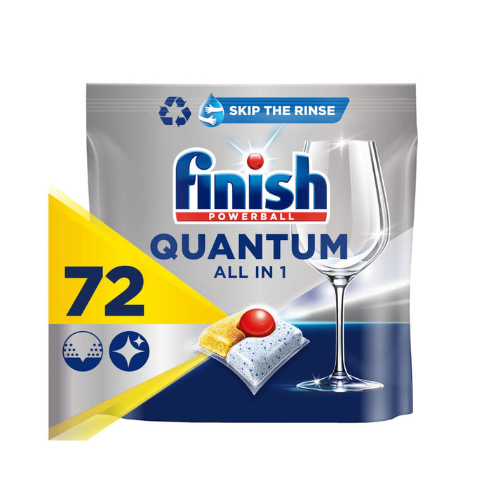 Finish Dishwasher Tablets Quantum All In One Lemon 72 's