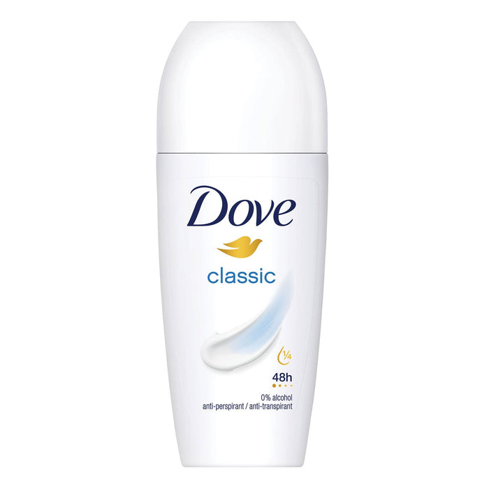 Dove Classic Anti-Perspirant Roll On deodorant with moisturising cream 50ml