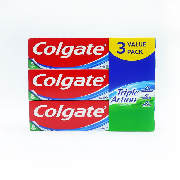 Colgate Triple Action Toothpaste 100 ml (3 packs)