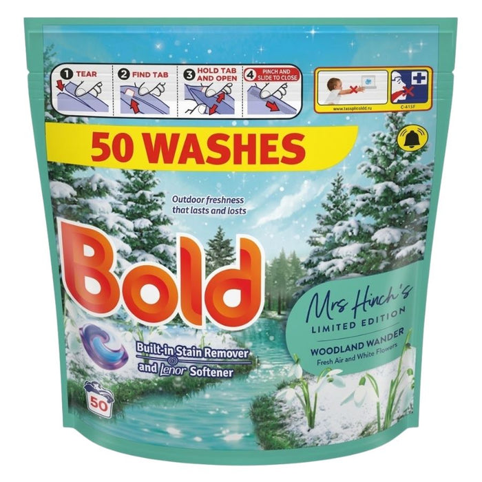 Bold Laundry Pods Woodland Wander, 50 Washes