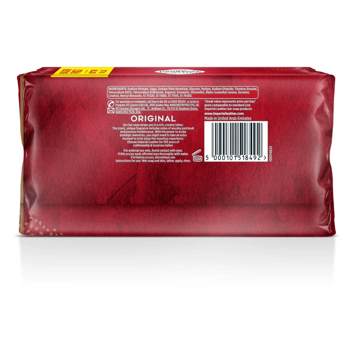 Imperial Leather Original Bar Soap 6 Pack (90g)