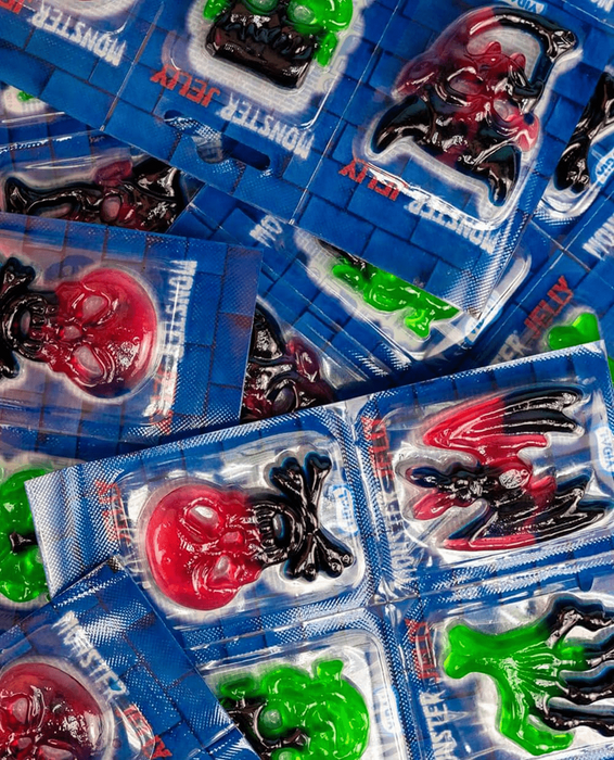 Vidal Monster Jellies Gummy Candy 6 Pack, 66g