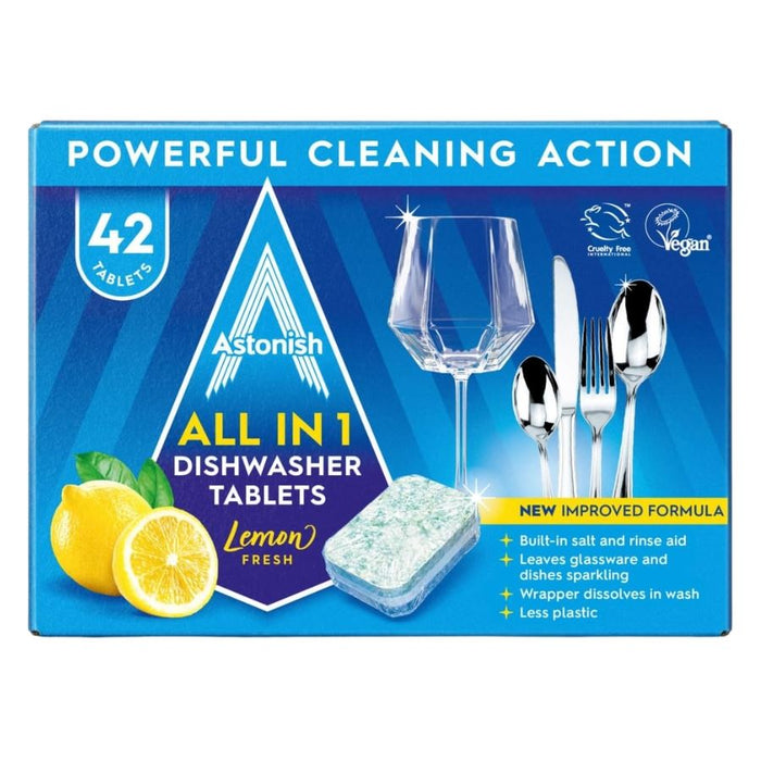Astonish All in 1 Dishwasher Tablets Lemon Fresh (42s)