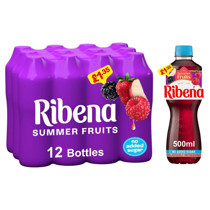 Ribena Summer Fruits Juice Drink (12 x 500ml)