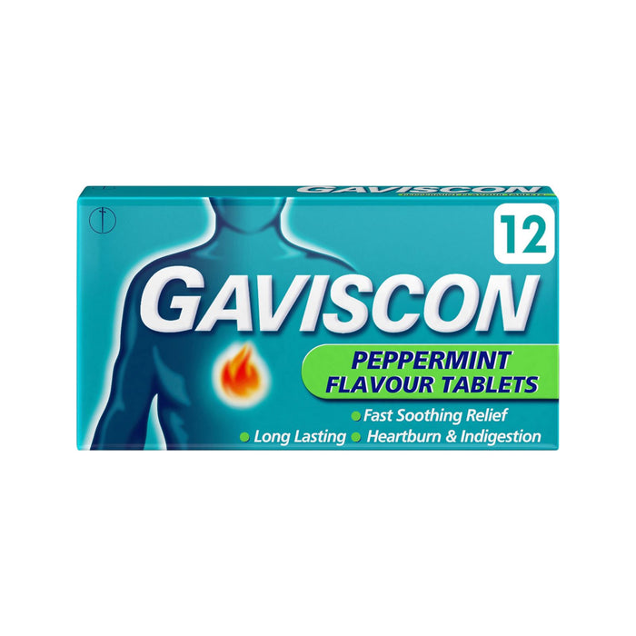 Gaviscon  Peppermint Tablets 12's