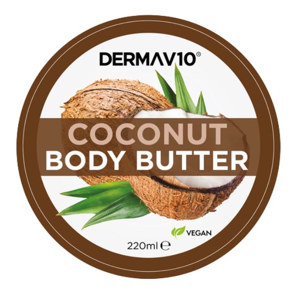 Derma V10 Coconut Body Butter (220ml)