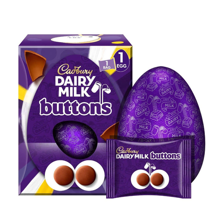 Cadbury Dairy Milk Chocolate Giant Buttons Easter Egg, 195g