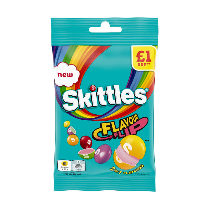 Skittles Fruit Flavour Flip Sweets Bag (14 x 109g)