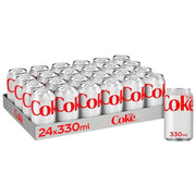 Diet Coke Soft Drink Cans (24 x 330ml)