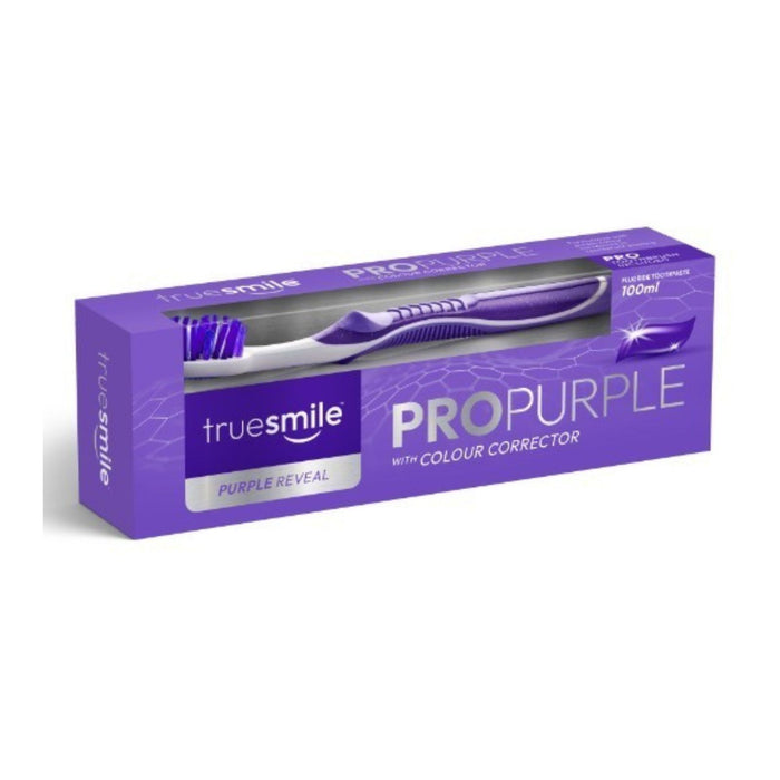 True Smile Pro Purple Colour Corrector Toothpaste 100ml & Toothbrush