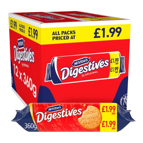 McVitie's Digestives The Original Biscuits (12 x 360g)