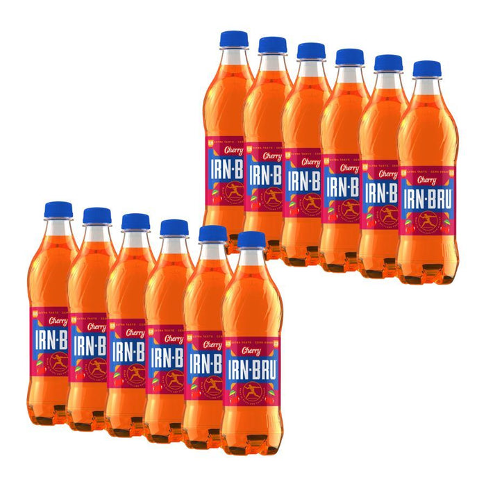 Barr Irn-Bru Cherry Zero Sugar Soft Drink (12 x 500ml)