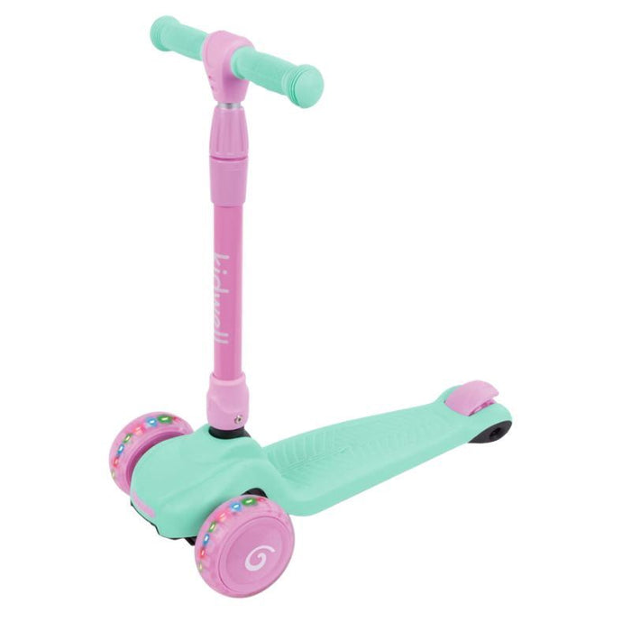 Kidwell 3 Wheeled Light Up Balance Scooter (Mint/Pink)