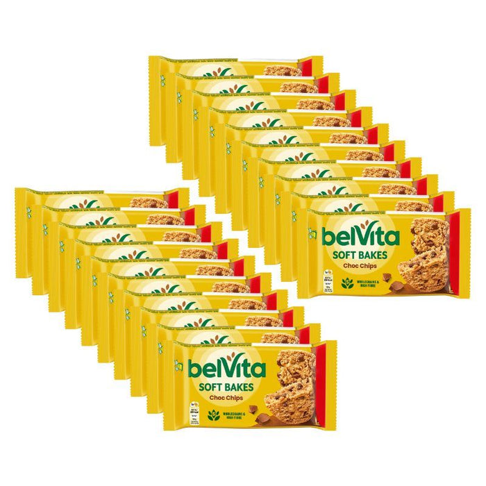 BelVita Soft Bakes Chocolate Chip Cereal Snack Bars (20 x 50g)