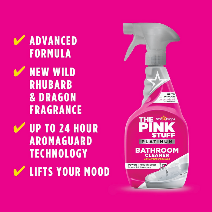The Pink Stuff Platinum Bathroom Foam Cleaner Spray (750ml)