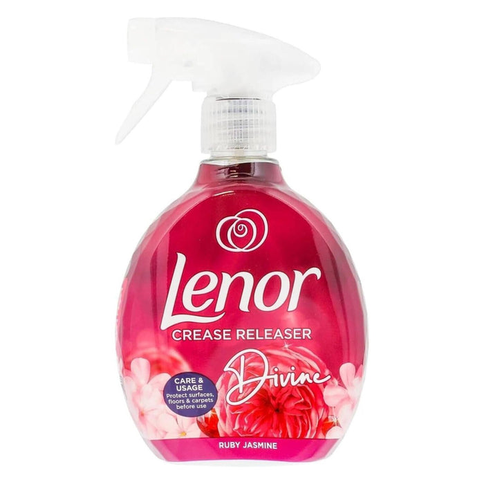 Lenor Crease Releaser Spray, Removes Creases in Fabric, Devine Ruby Jasmine Scent 500ml