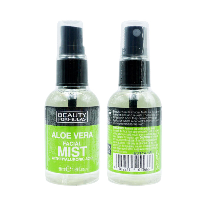 Beauty Formulas Aloe Vera with Hyaluronic Acid Facial Mist 50 ml