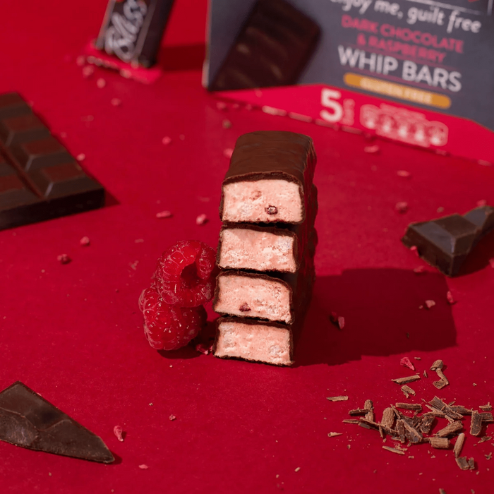 Bliss Dark Chocolate & Raspberry Whip Bars, Gluten Free, 5 Bars (12 x 110g)