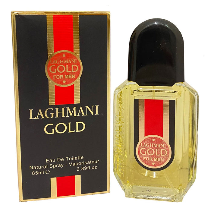 Laghmani Gold Perfume Eau De Toilette Natural Spray Men's Fragrance 85ml