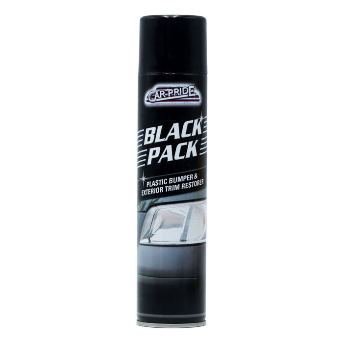 Car Pride Black Pack Spray, Plastic Bumper & Exterior Trim Restorer (300ml)