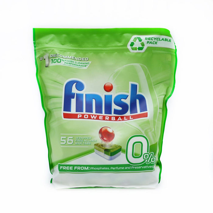 Finish Power Tablets All In 1 Green 0% 56 Tablets