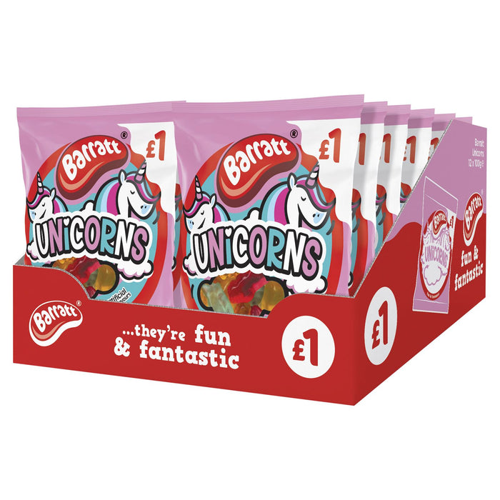 Barratt Fun & Fantastic Unicorns Pm£1 100g (Box of 12)