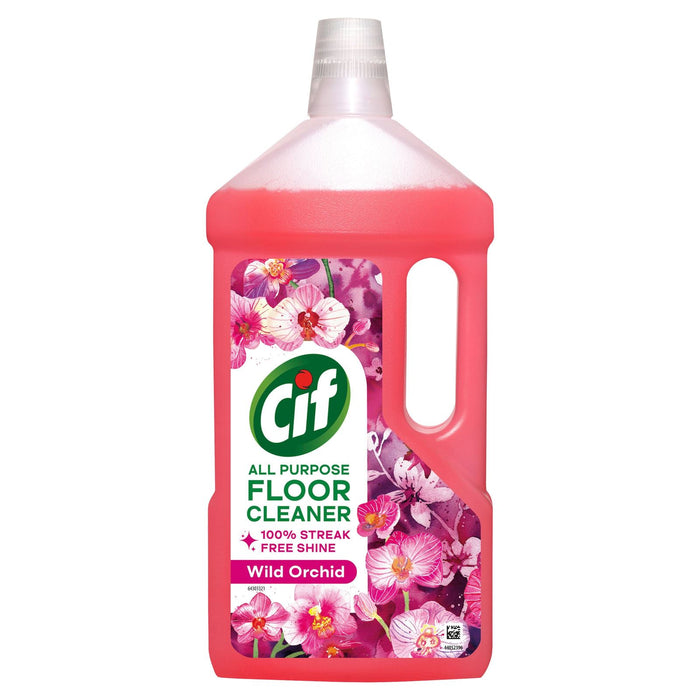 Cif Wild Orchid Floor Cleaner residue-free surface cleaner for linoleum, vinyl and ceramic tiles 950 ml