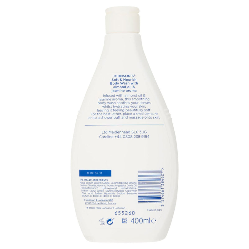 Johnson's Soft & Nourish Body Wash 400ml - image 2