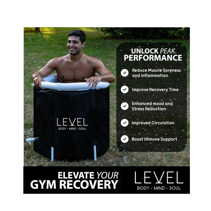 Level Body Mind Soul Portable Ice Bath 75cm x 75cm