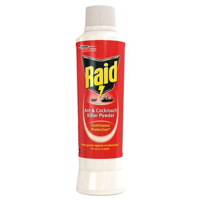 Raid Ant and Cockroach Killer Powder, Insect Killer For Indoor And Outdoor Use, Stops Reinfestation, 250g