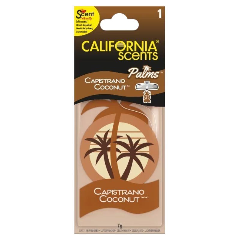 California Scents Palms Capistrano Coconut Car Air Freshener