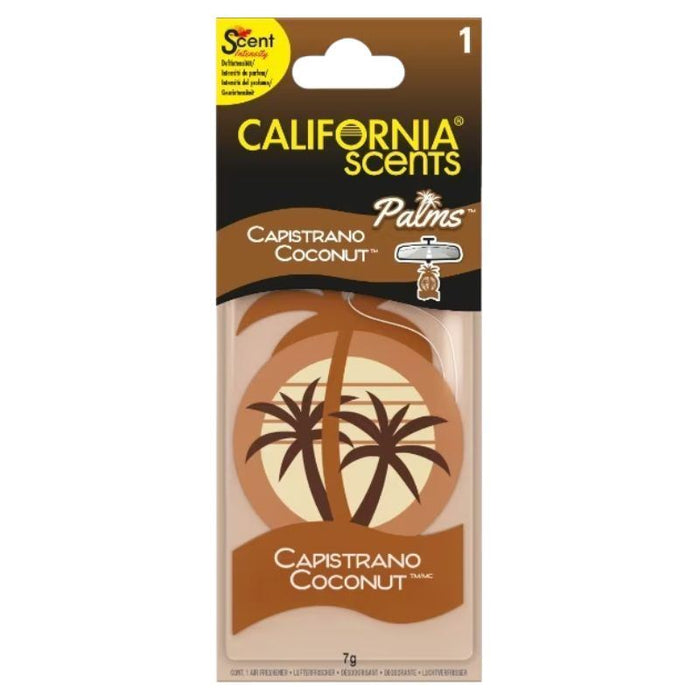 California Scents Palms Capistrano Coconut Car Air Freshener
