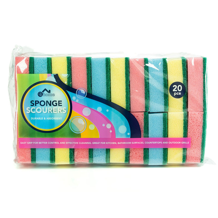 CS HOME SPONGE SCOURERS 20 Pack