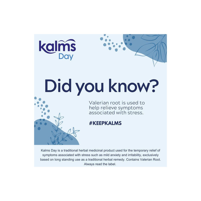 Kalms Day - Traditional Herbal Medicinal Temporary Relief of Symptoms associated with Stress, 96 Tablets