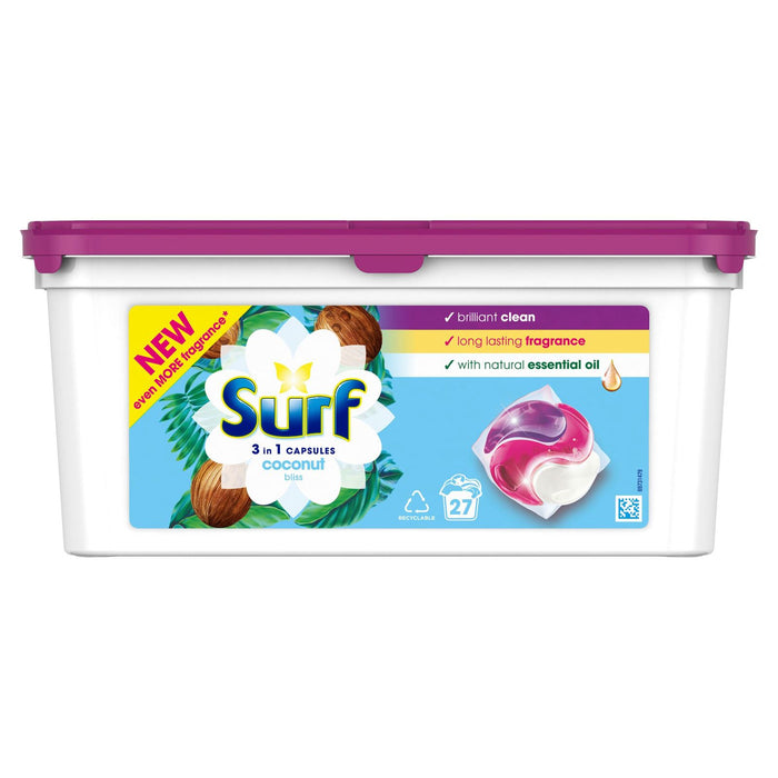 Surf Coconut Bliss 3 in 1 Capsules 27 washes