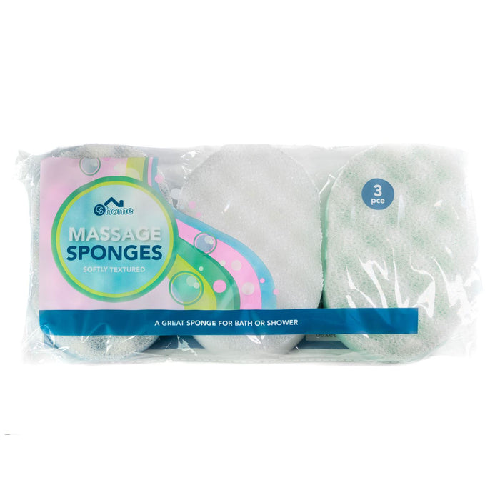 CS HOME MASSAGE SPONGE 3 Pack
