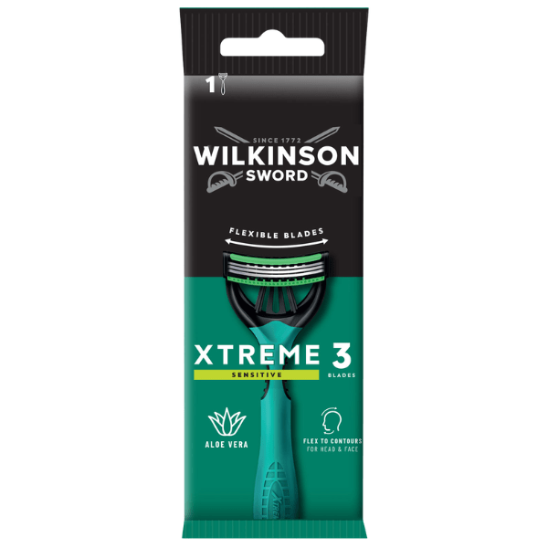 Wilkinson Sword Xtreme 3 Sensitive Men's Disposable Razors (1s)