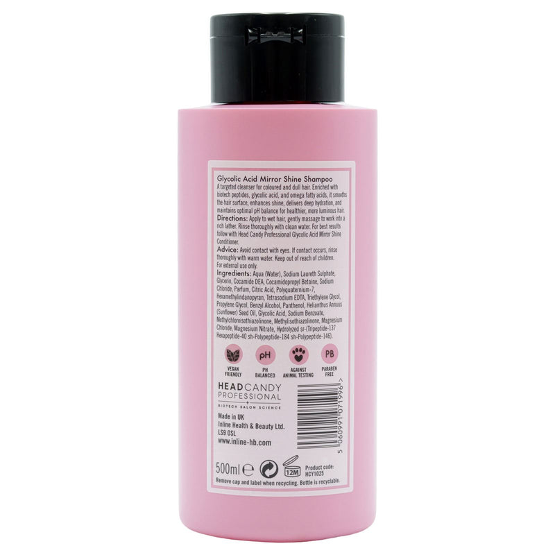 Head Candy Professional Glycolic Acid Mirror Shine Shampoo (500ml) - image 2