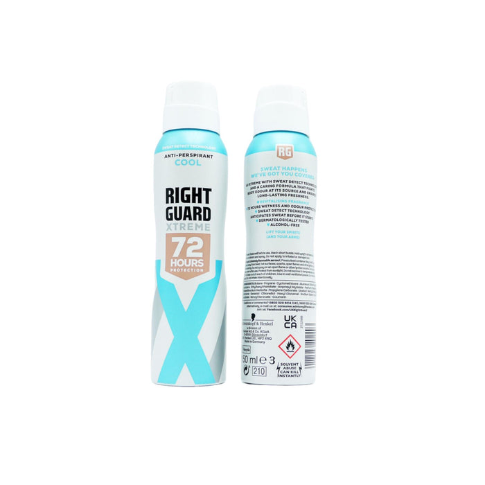 Right Guard Xtreme Ultra Cool Anti-Perspirant Deodorant 72-Hour Protection 150 ml
