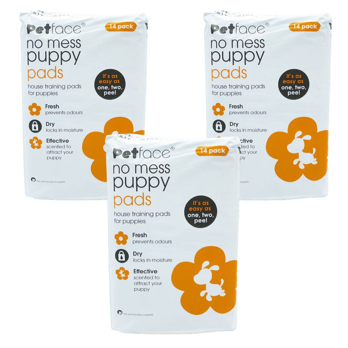 Petface No Mess Puppy Pad, Pack of 14 (Box of 3)