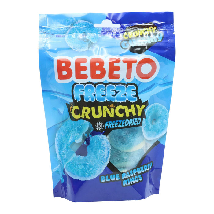 Bebeto Freeze Dried Blue Raspberry Rings 140g (Box of 12)